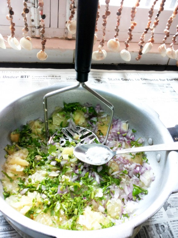Mash all with the help of masher 