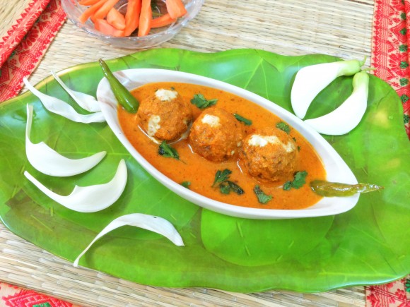 August phool (august flower) kofta curry