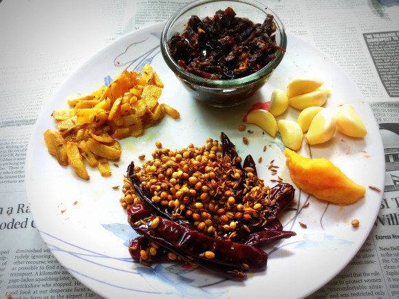 roasted ingredients