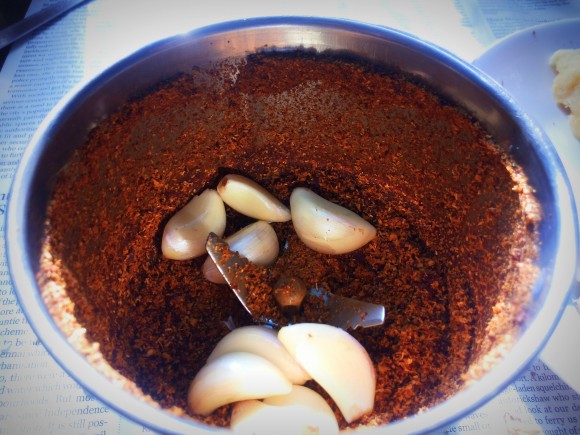 Add raw garlic 