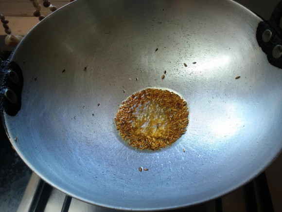 Add cumin, mustard seed 