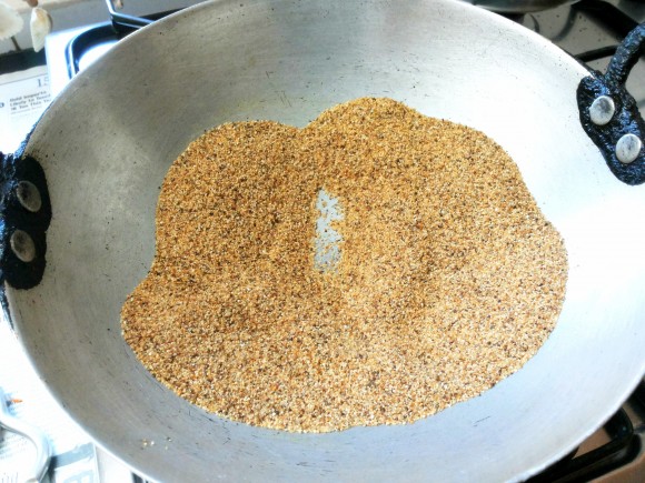 Dry roast Ragi rava 