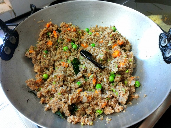 Ragi (finger millet) upma