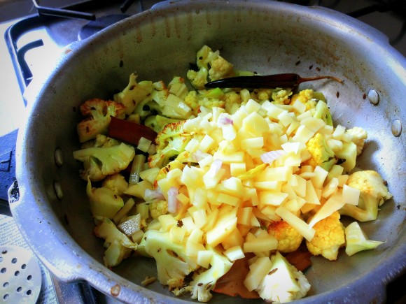 Add potatoes 