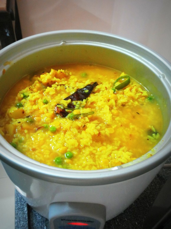 Mix vegetables khichadi 