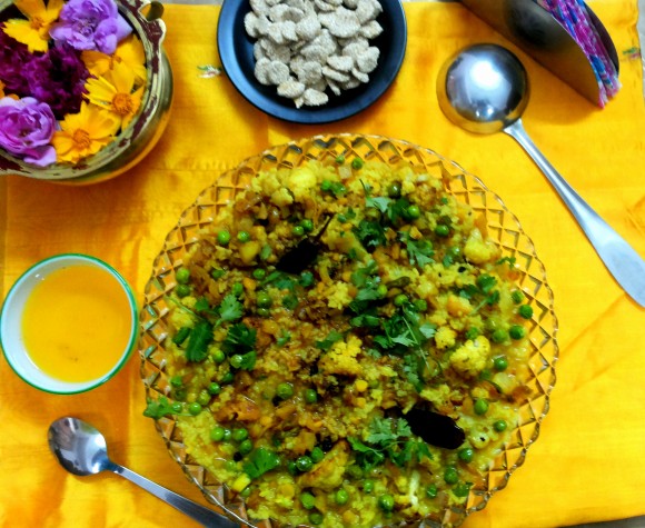Mix vegetables khichadi 