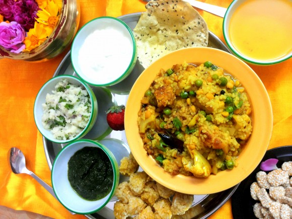 Mix vegetables khichadi 