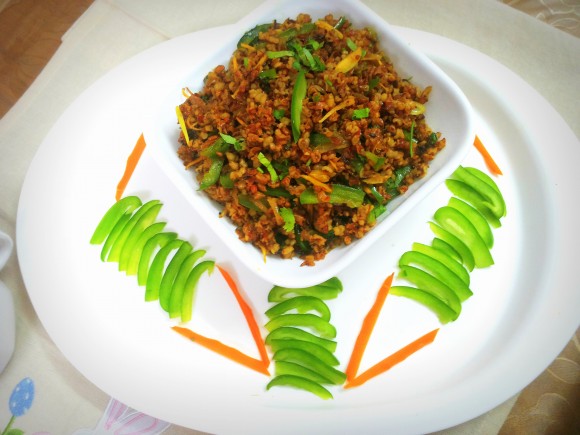 Brown rice pulao