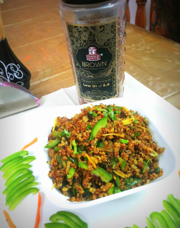Brown rice pulao