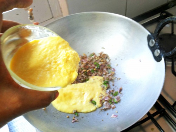 Add ajawine and ground sweet corn paste