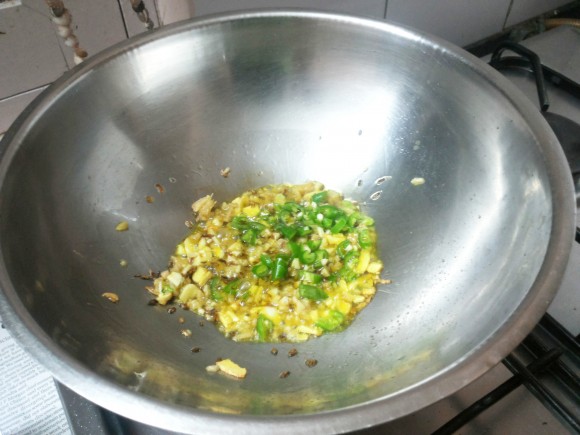 Add Chopped green chili