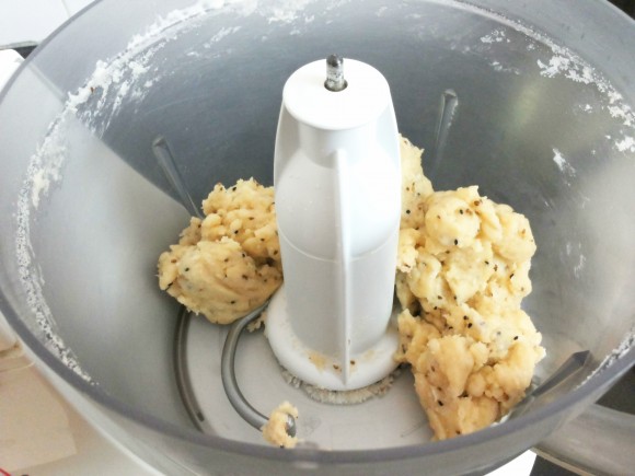 The dough can be made in food processor