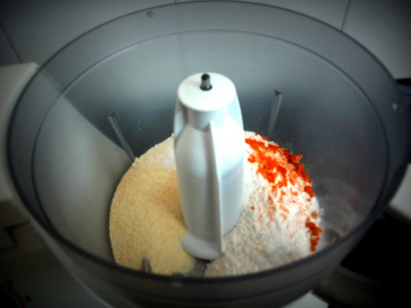 making stiff dough.