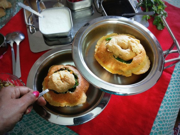 dahi bhalle along with curd