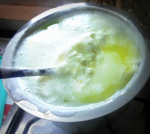 paneer and water gets separated.