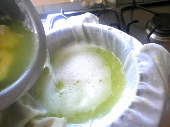 Pour paneer and water 