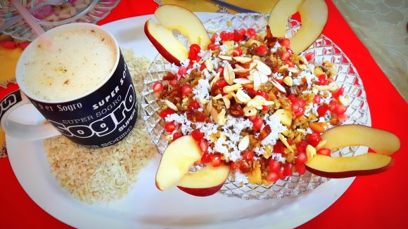 Healthful Sweet poha (sweet beaten rice)