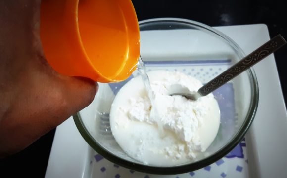 corn flour and water