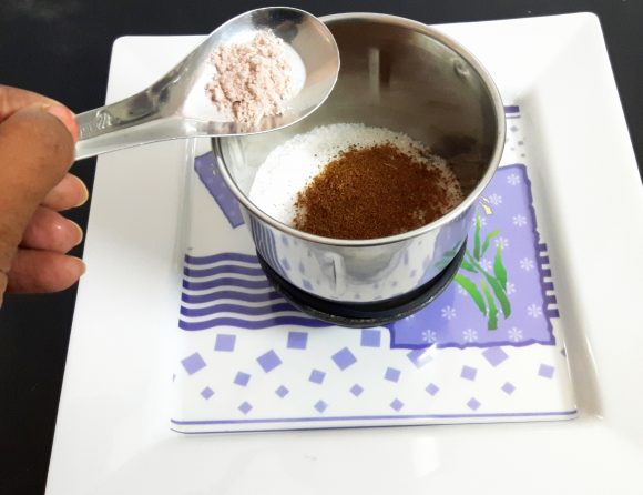 Blend the pulp along with sugar and salt