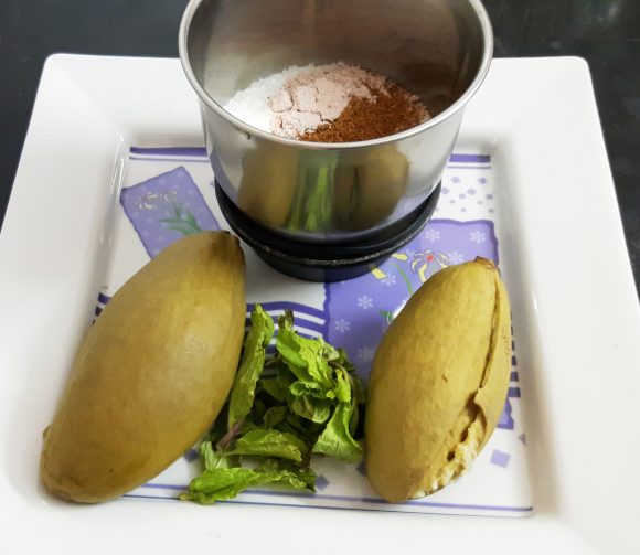 Blend the pulp along with sugar and salt