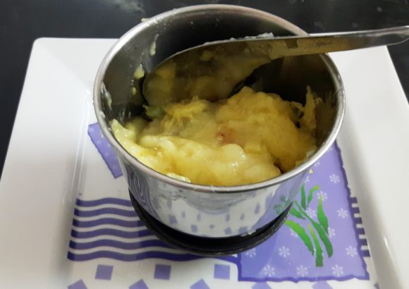 Blend the pulp along with sugar and salt