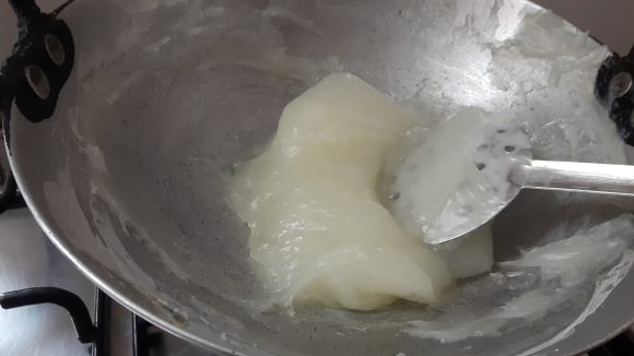 thick dough consistency
