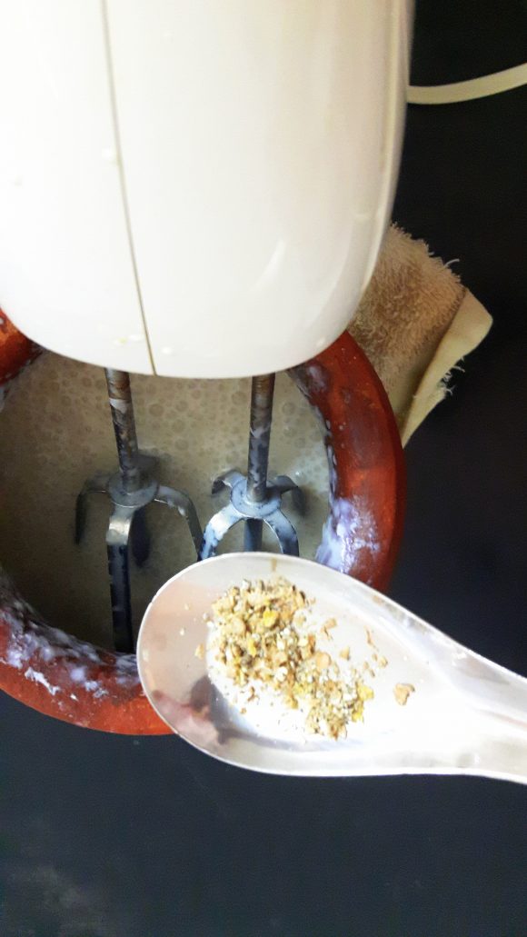 Add both essence and cardamom powder 