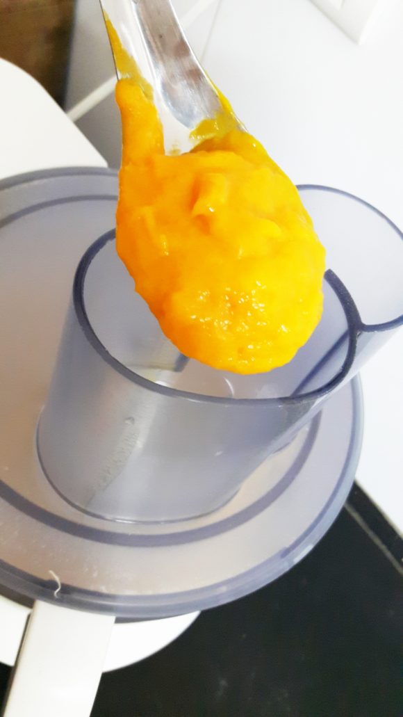 Add prepared pulp paste 