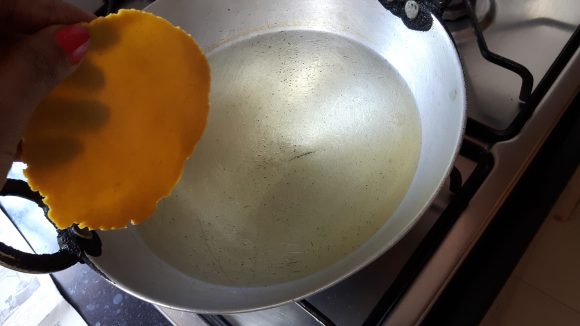 Deep fry the poori 