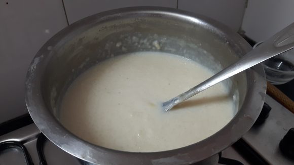 add sugar green cardamom powder