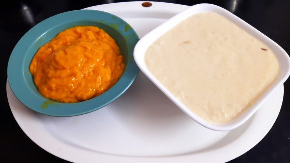blended mango paste