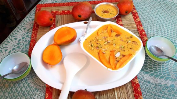 Mango kheer (phalahari recipe)