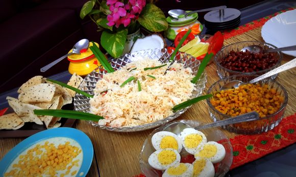 Coconut milk pulao (Thengai pal pulao)