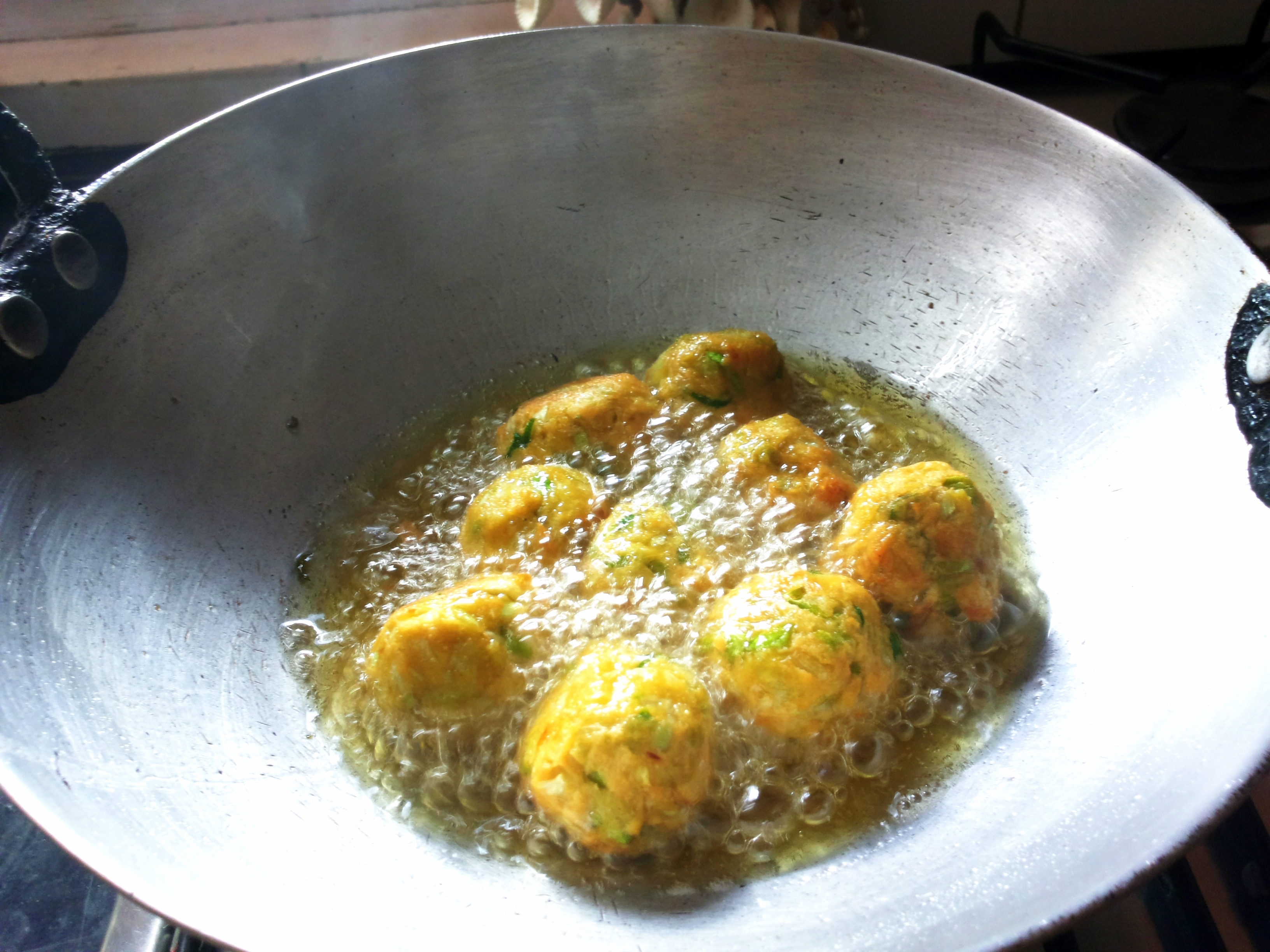 Deep fry the kofta