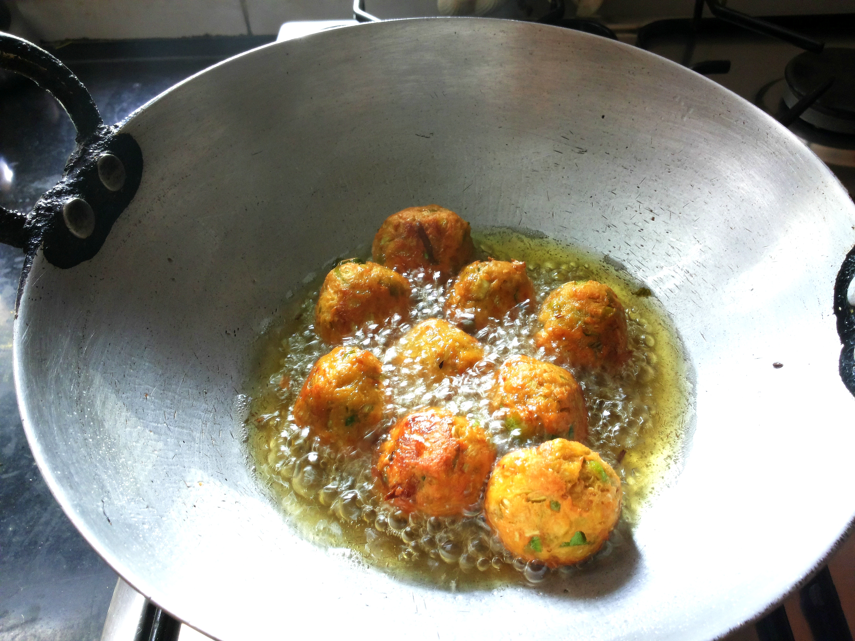 Deep fry the kofta