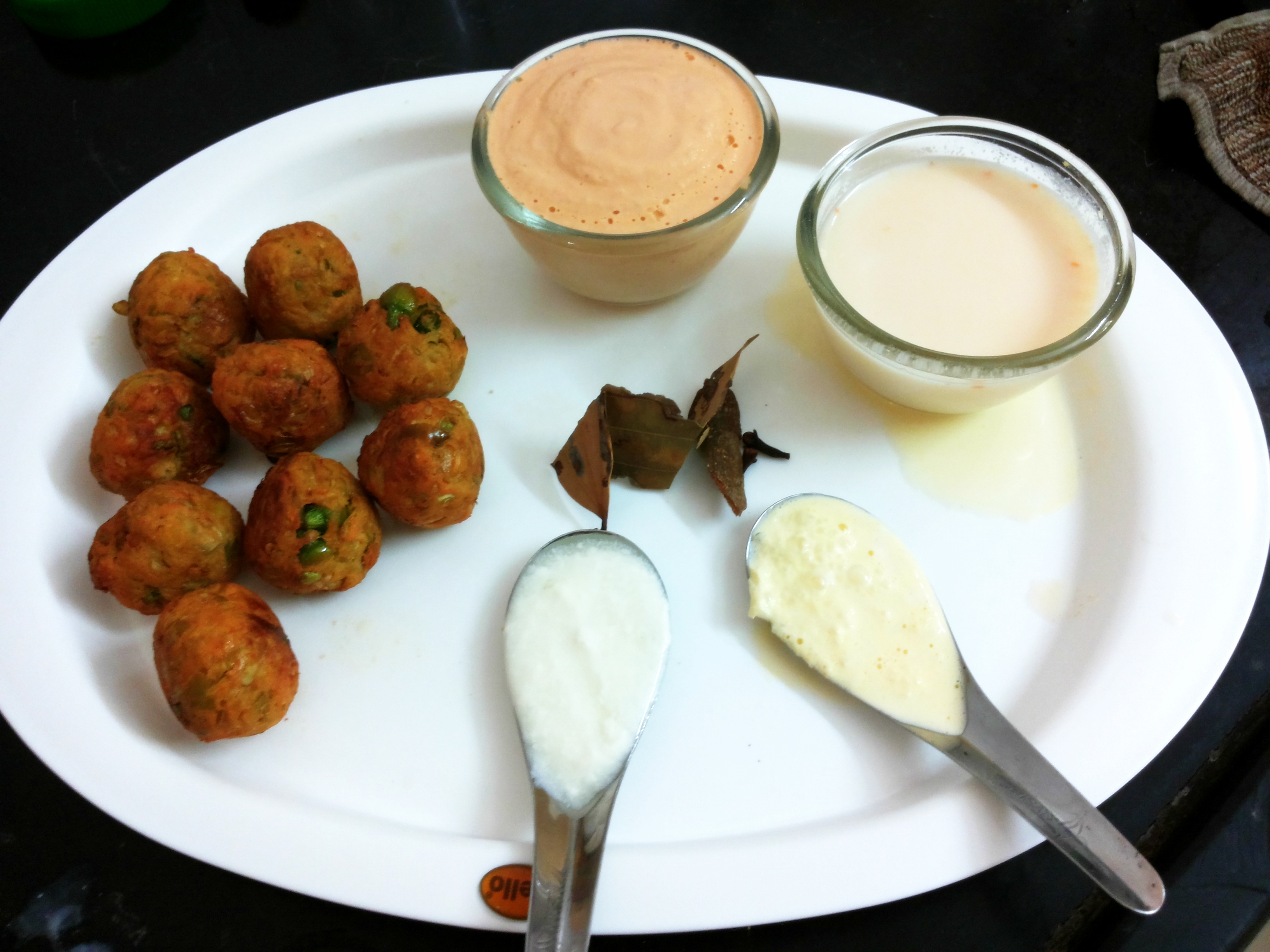 fried kofta with grind paste