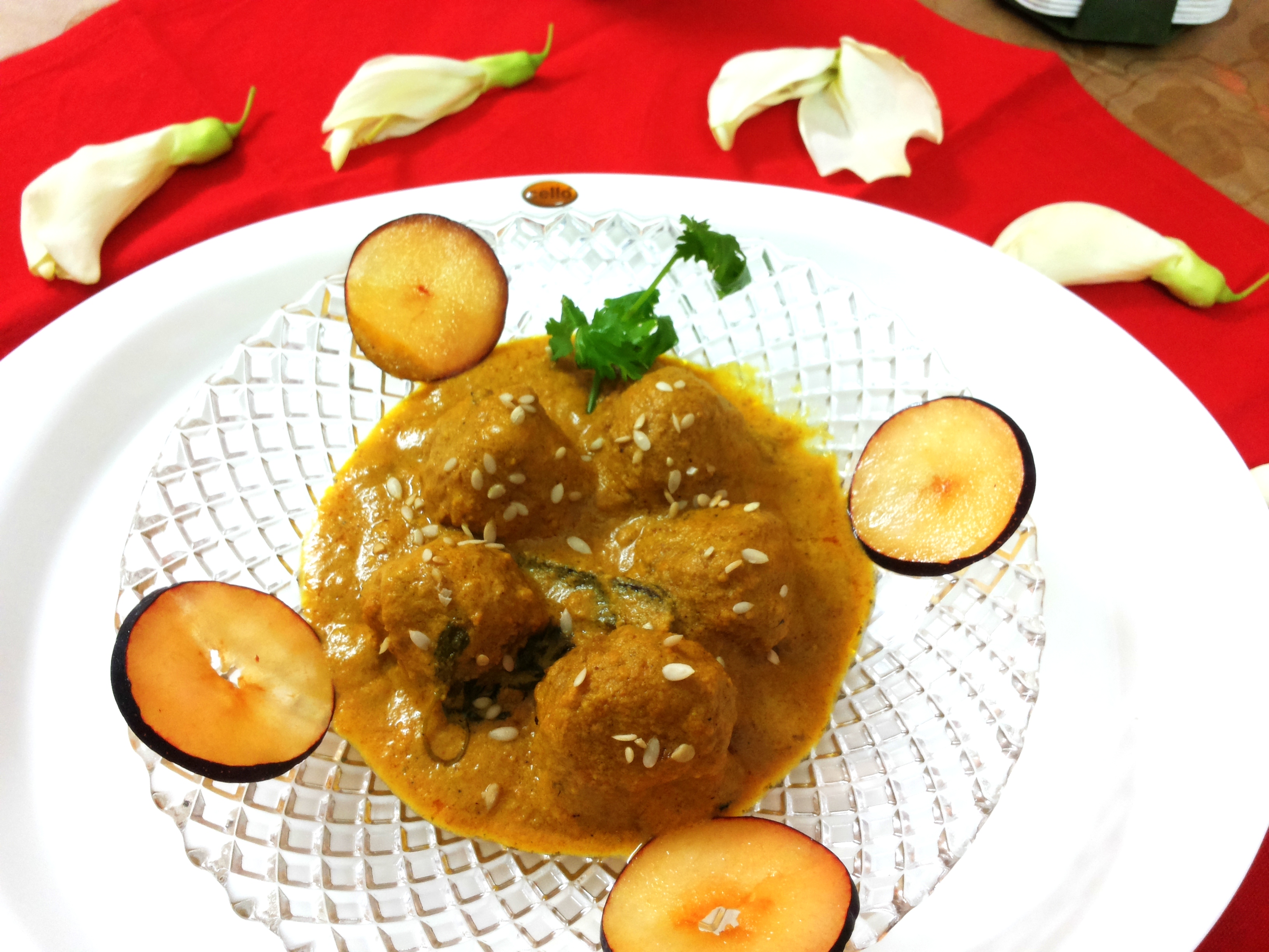 August phool kofta curry without onion garlic