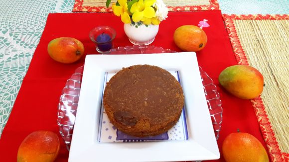 Mango Sooji/rava cake (eggless)