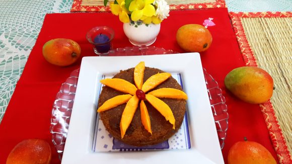 Mango Sooji/rava cake (eggless)
