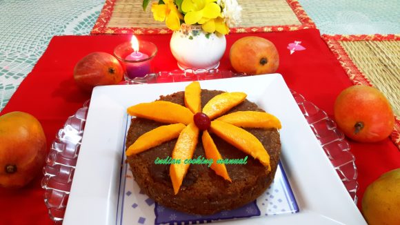 Mango Sooji/rava cake (eggless)