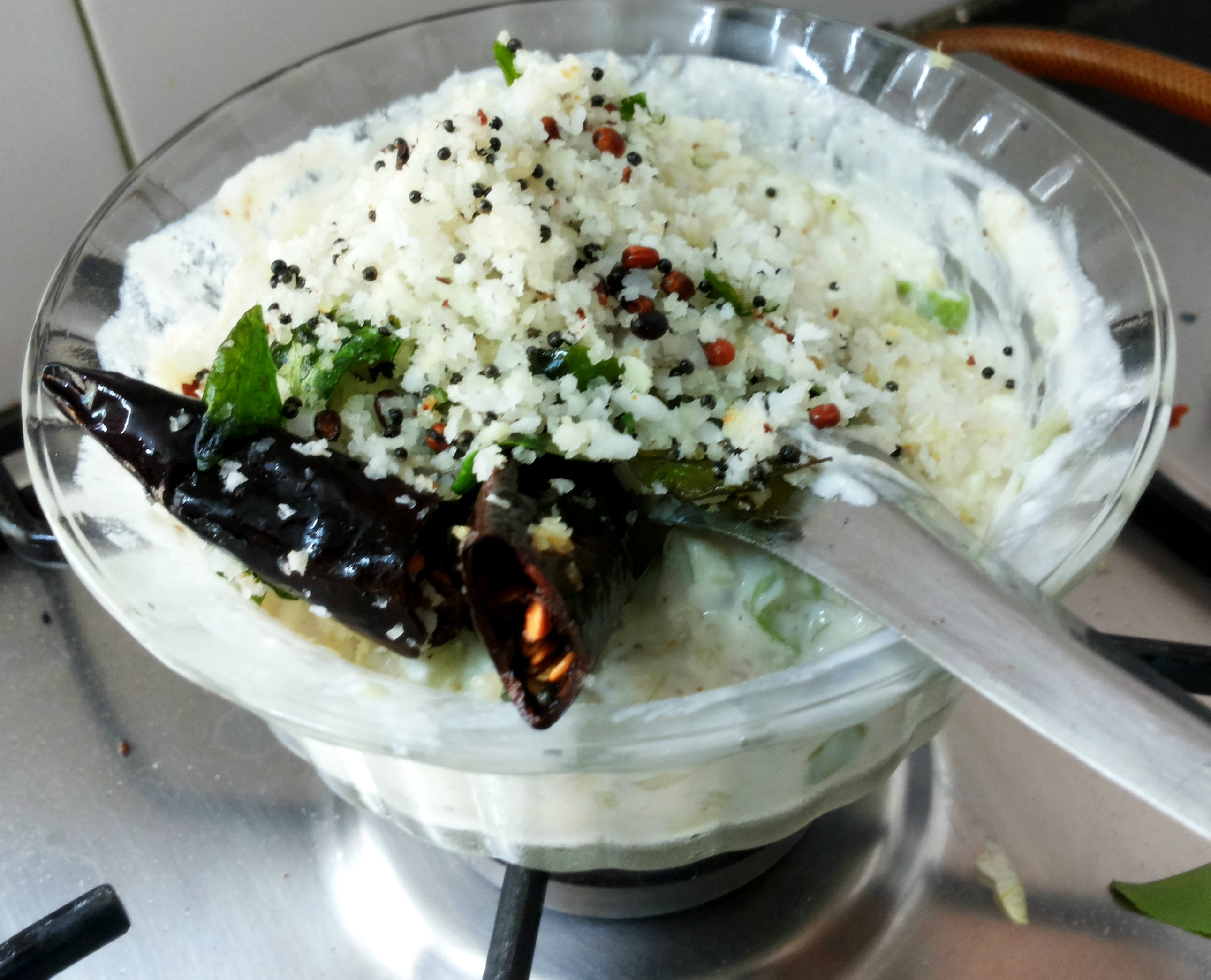 Spread this seasoning all over the raita