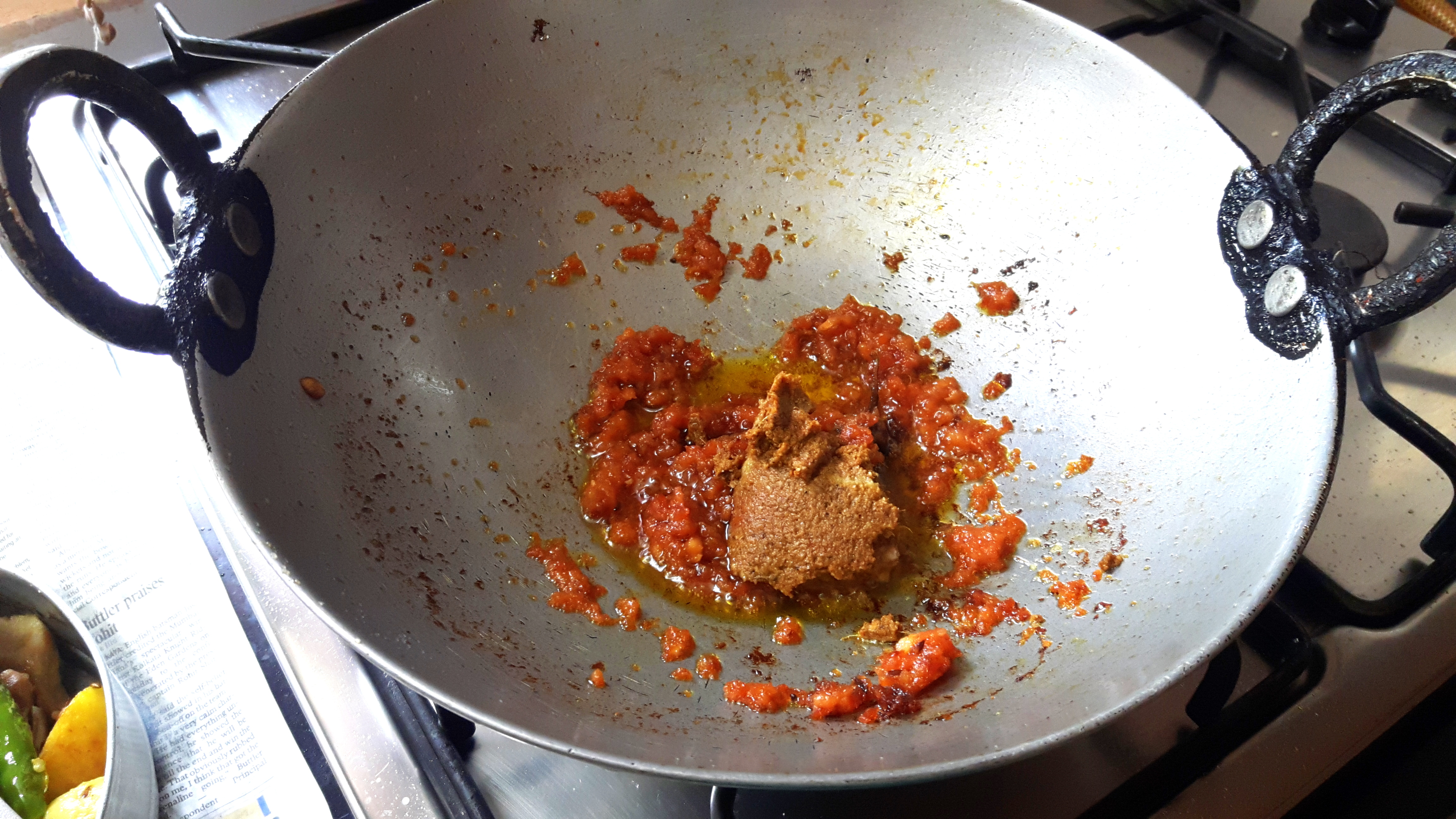 Add ground paste