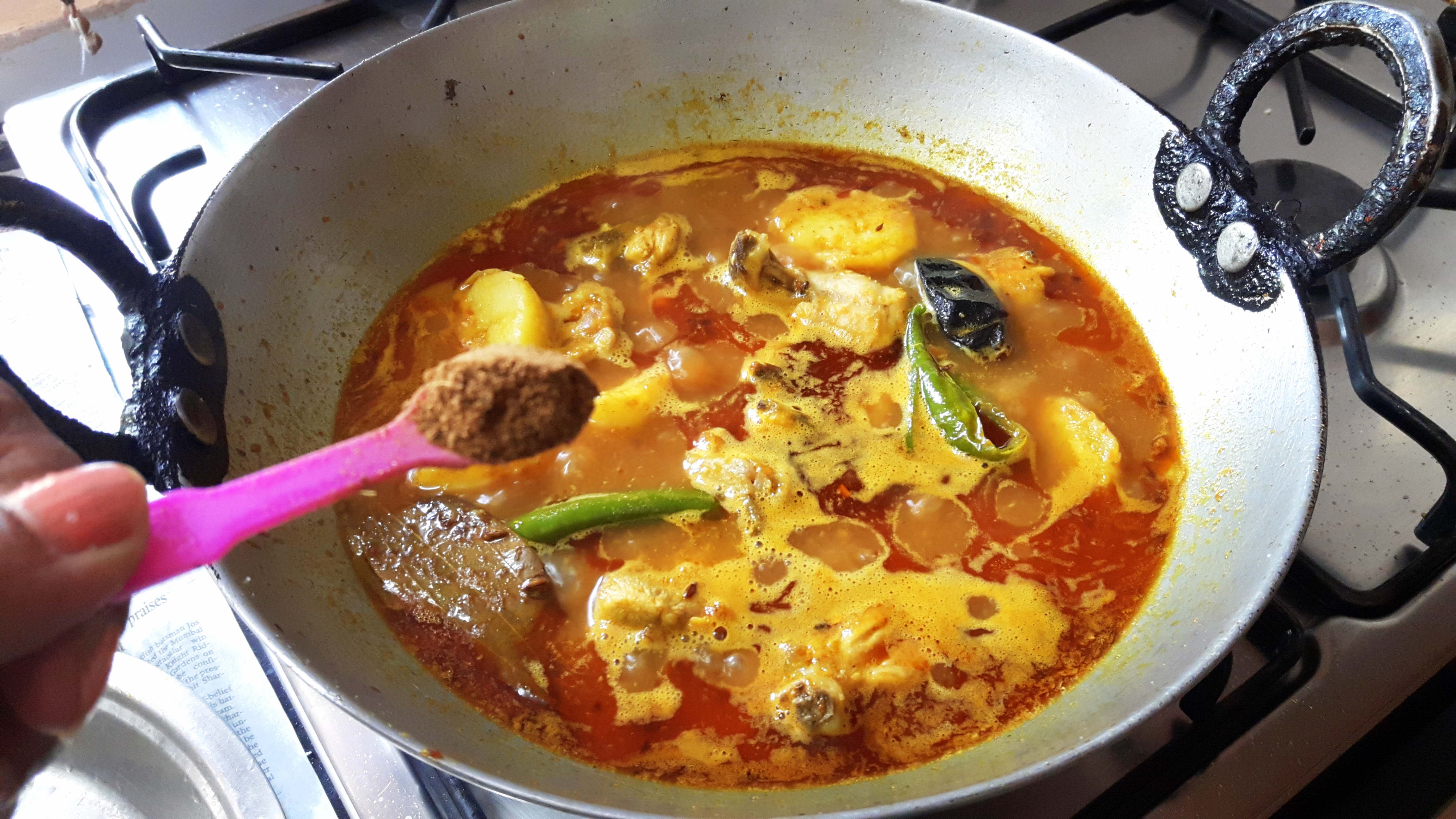 Add Garam masala powder