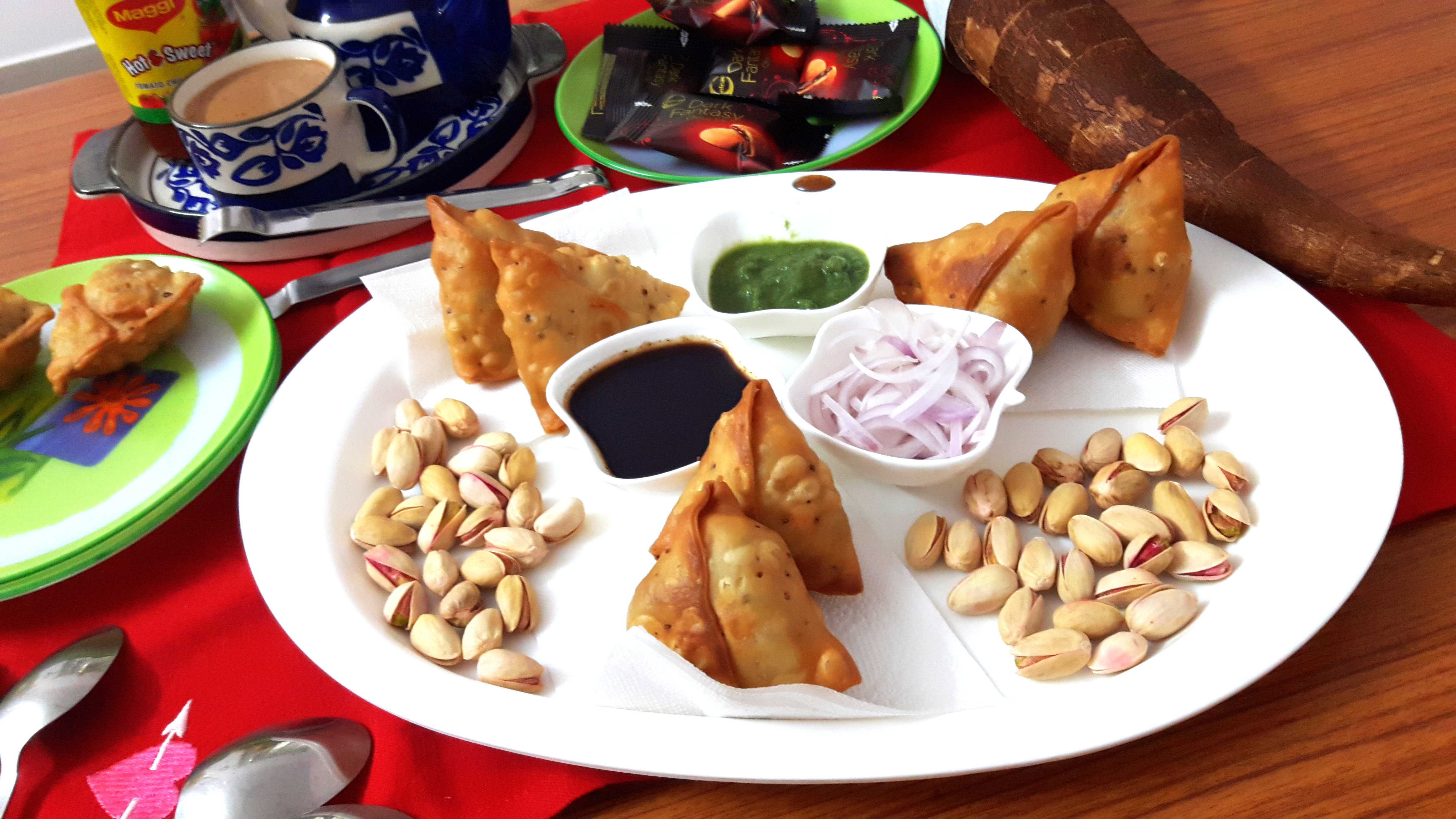 Tapioca (cassava root) samosa