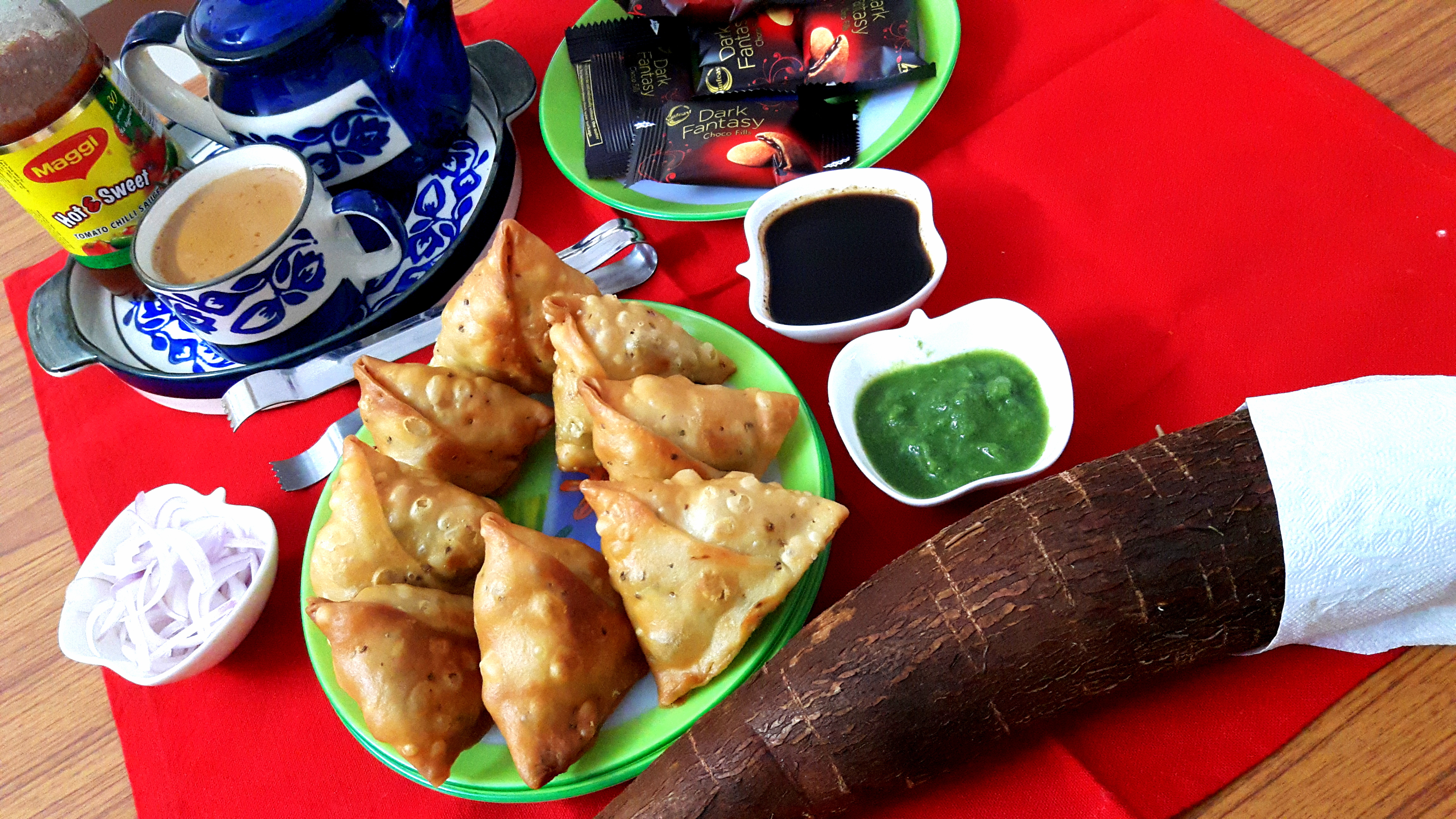 Tapioca (cassava root) samosa