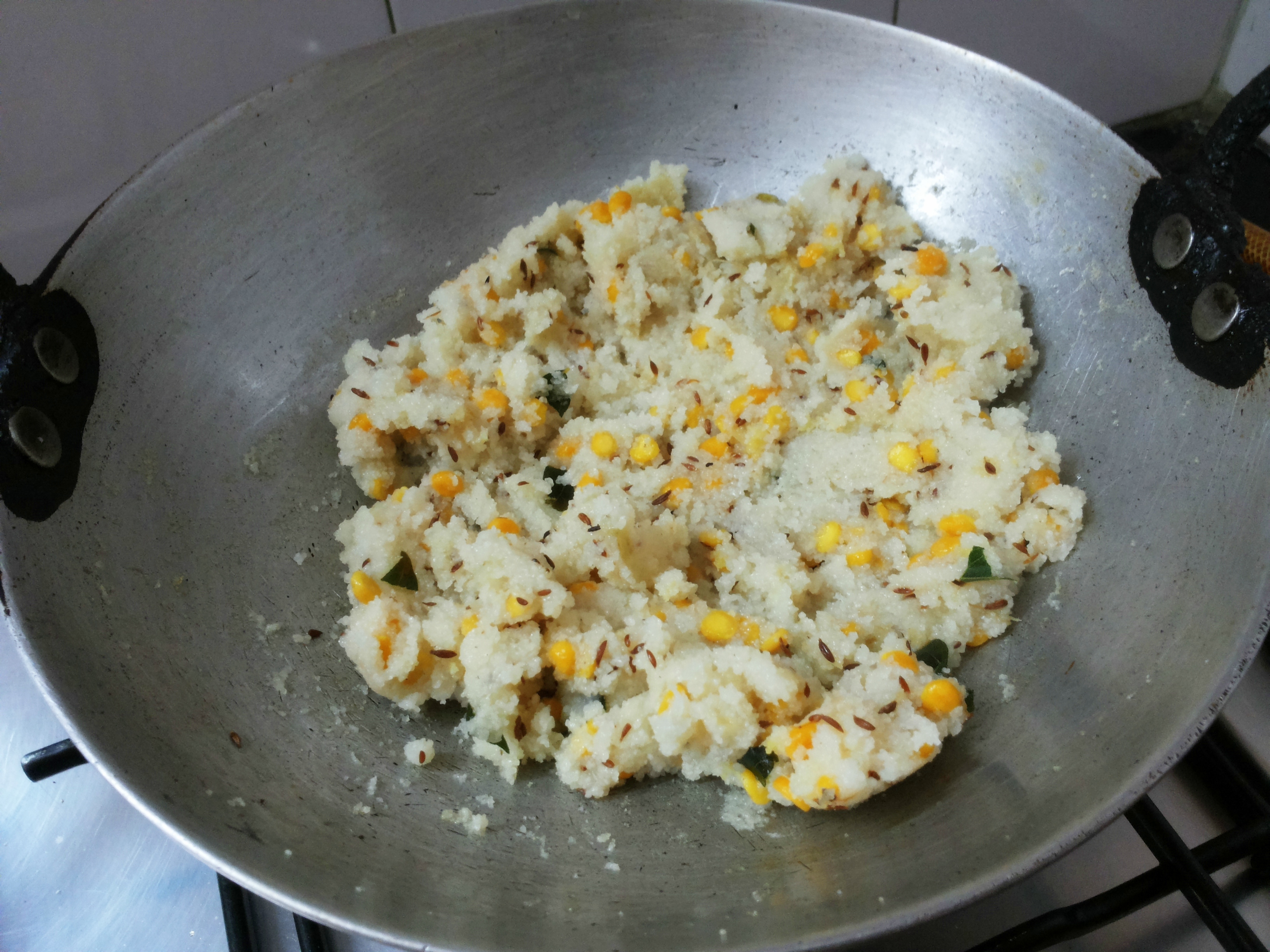 After drying all water