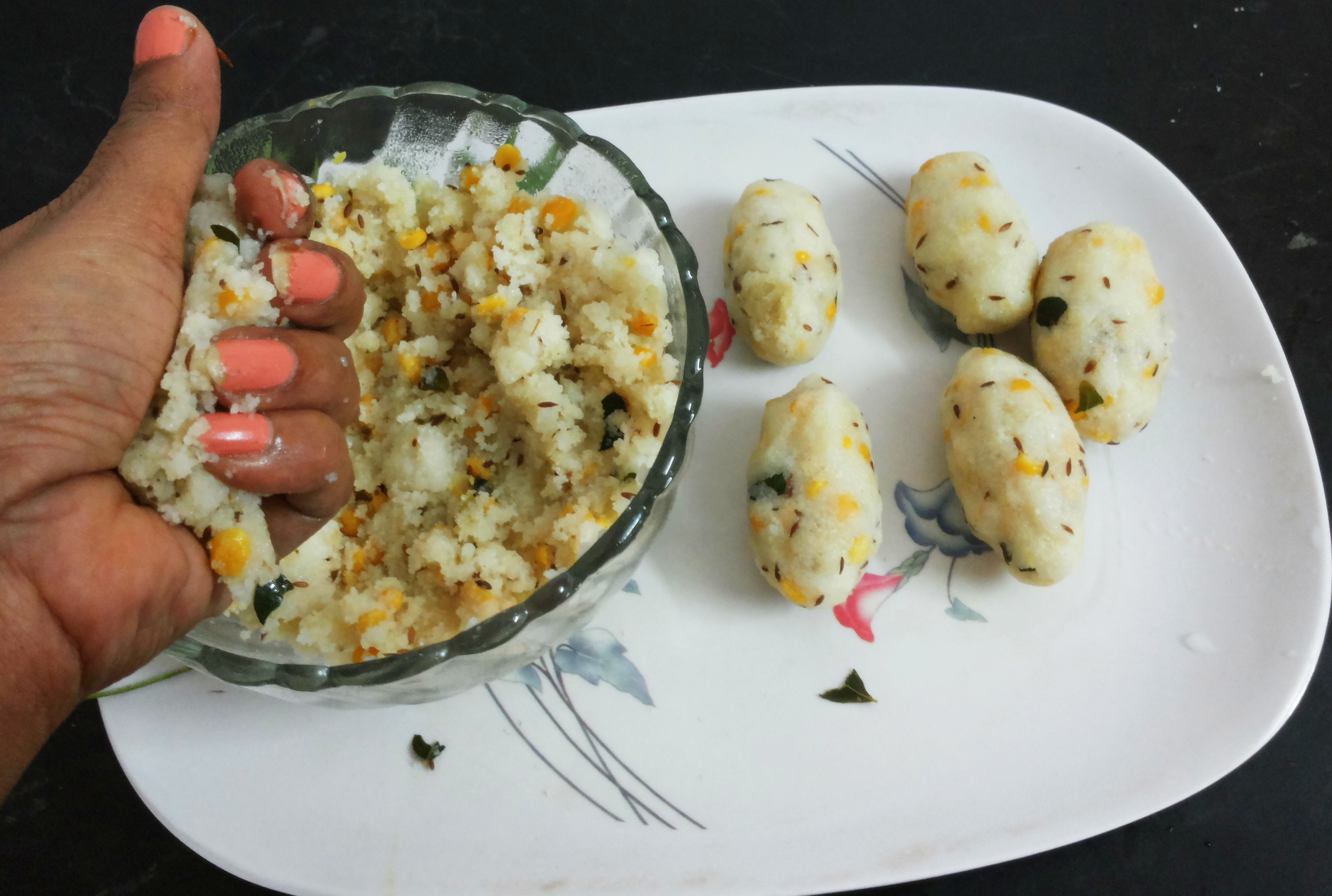 After cooling, make balls