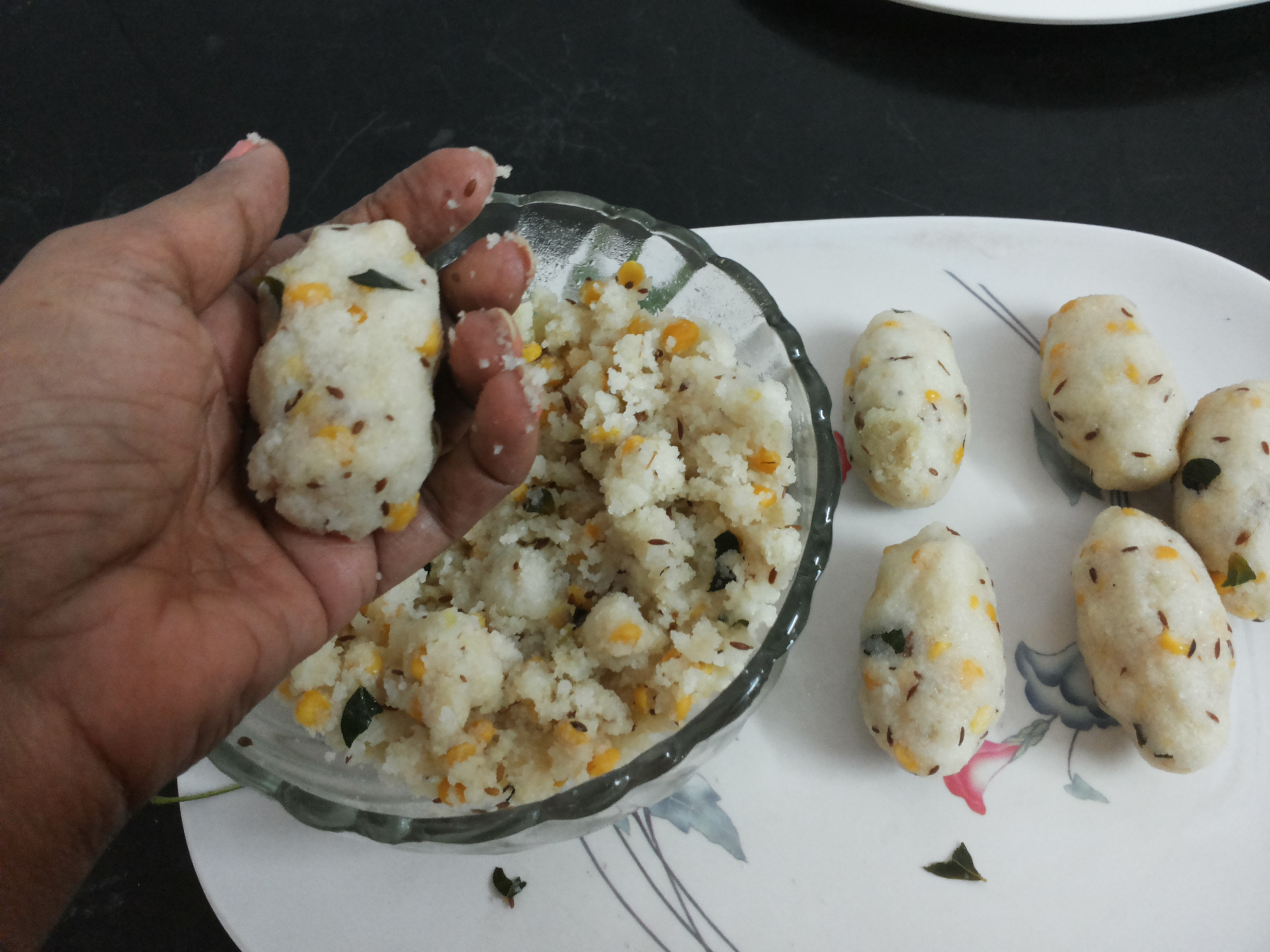 After cooling, make balls