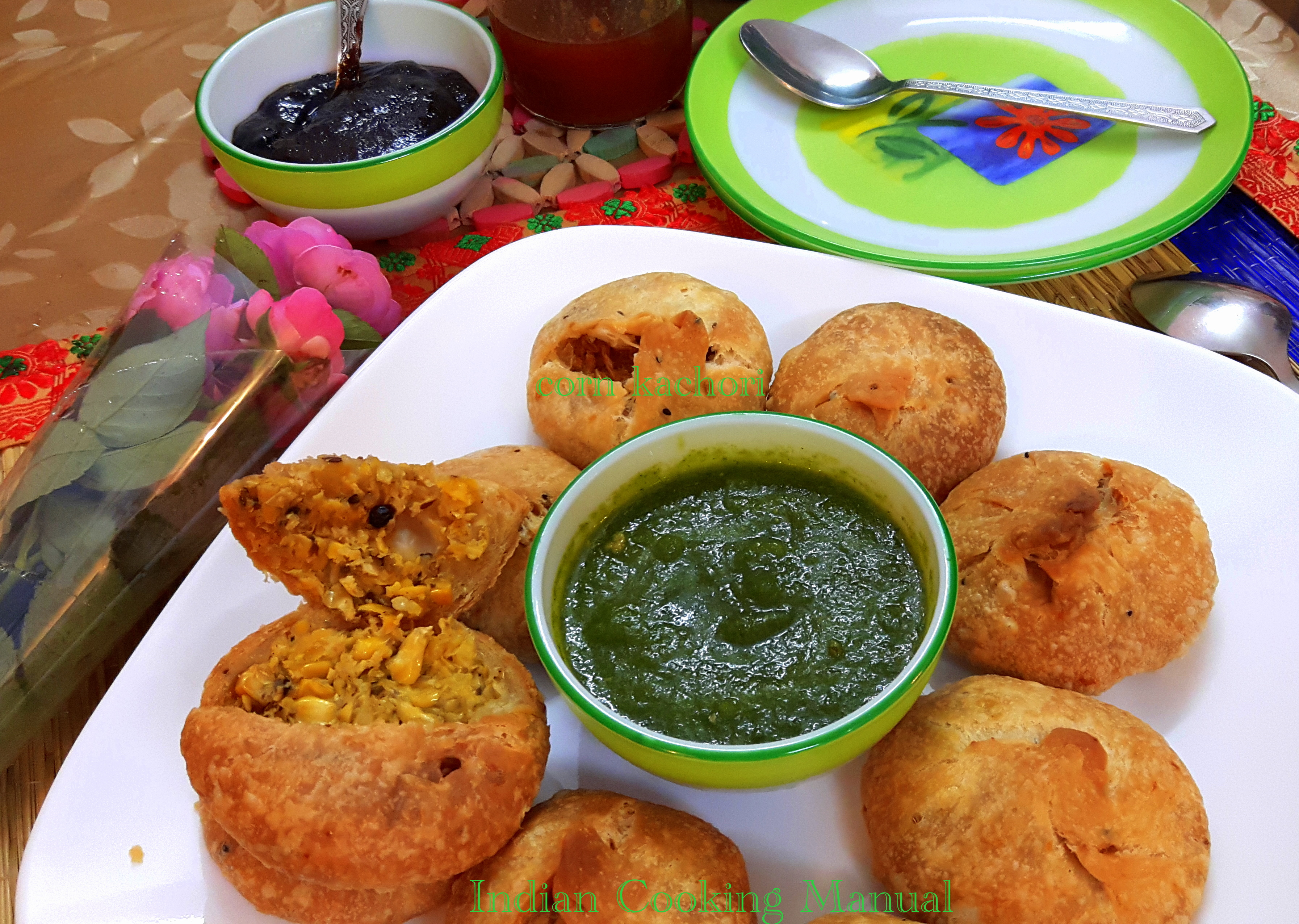 Corn kachori