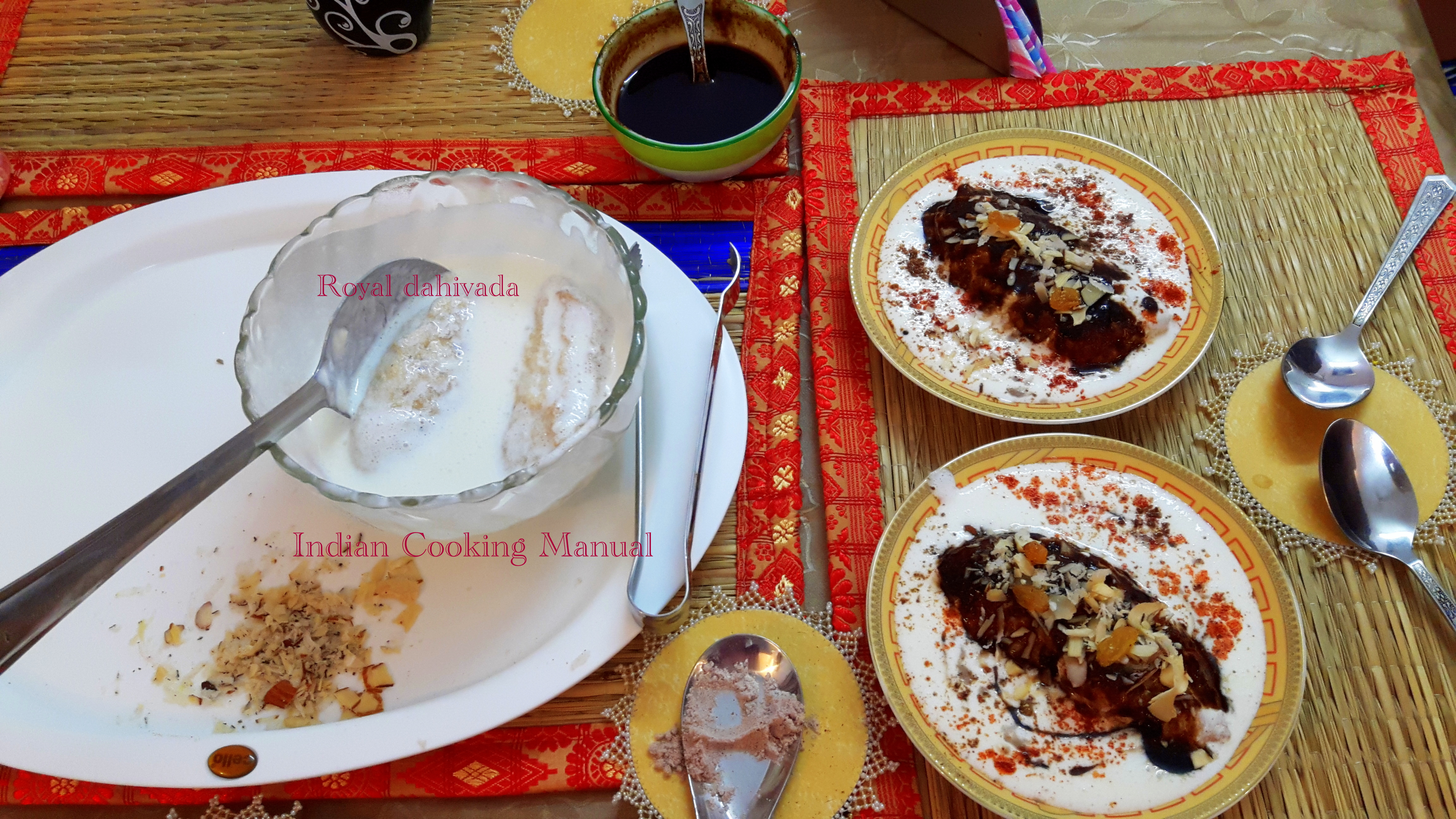 Royal Dahi-vada (stuffed Dahi-vada)